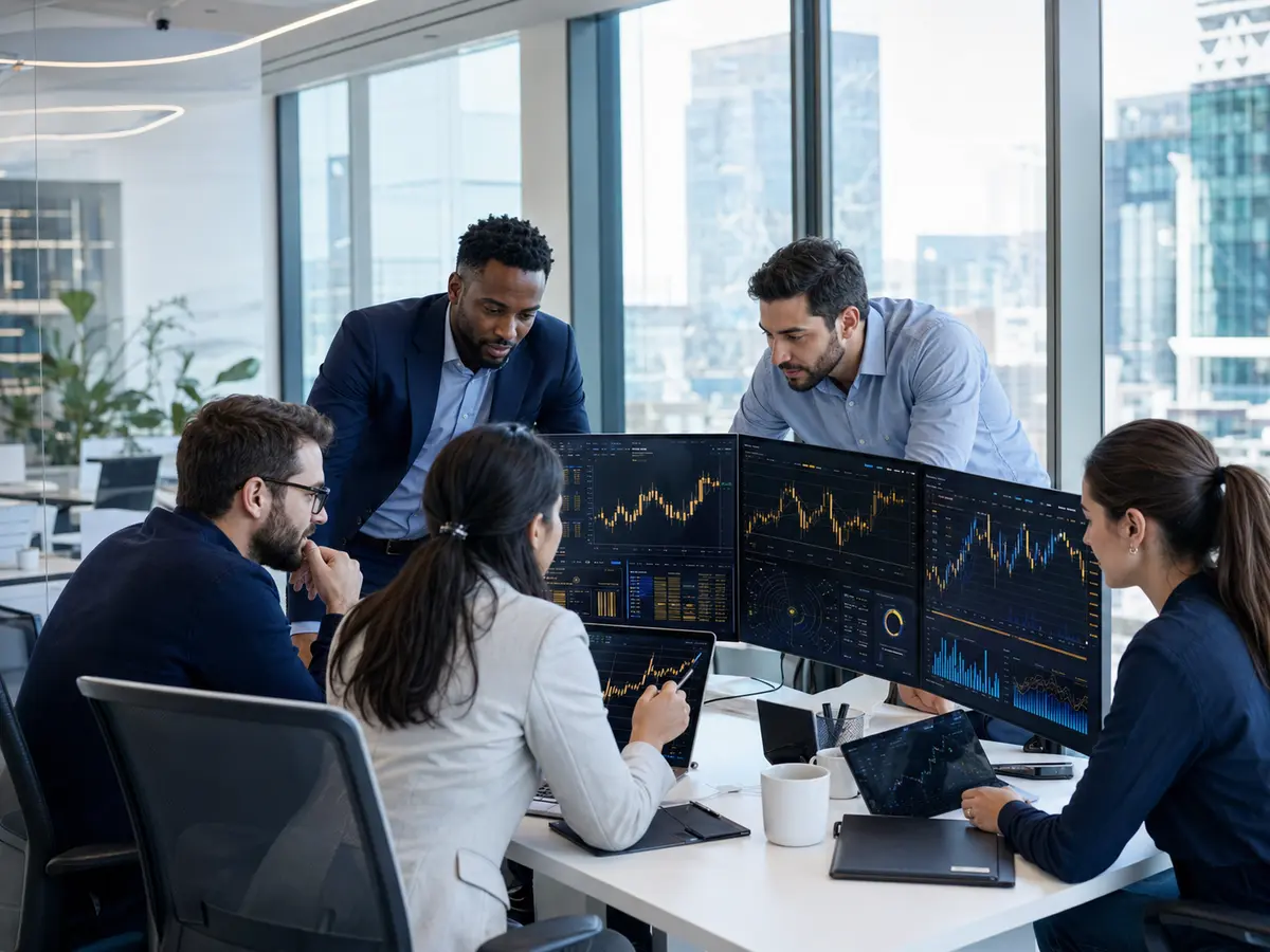 Professional algorithmic trading workspace